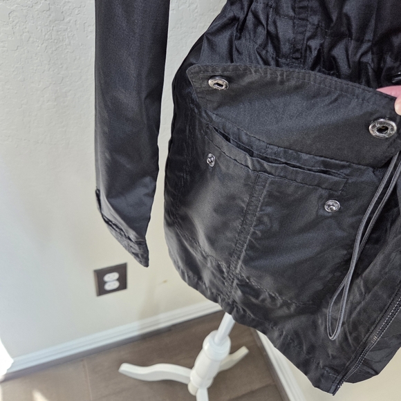 St. John's Bay Packable Water Resistant Utility Jacket Black Size Small - Picture 9 of 15